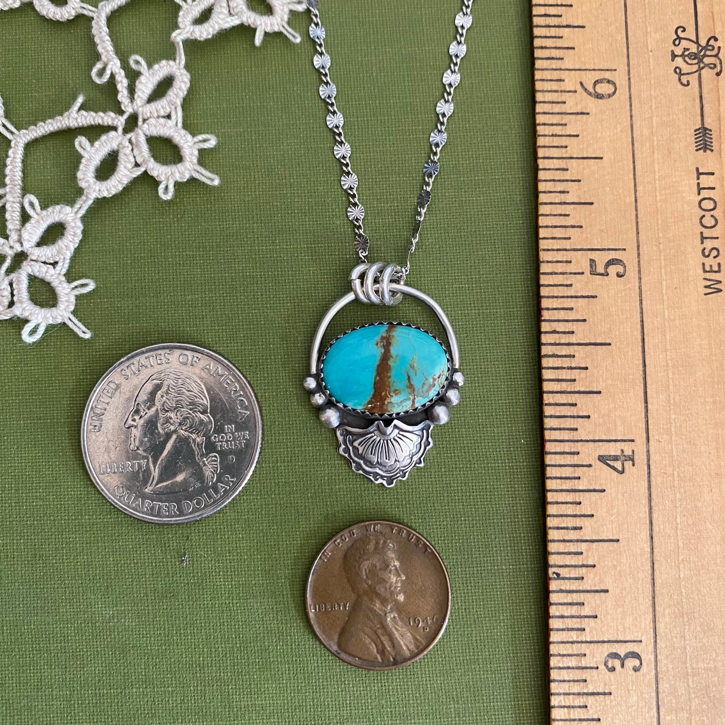 Pilot Mountain Turquoise Pendant