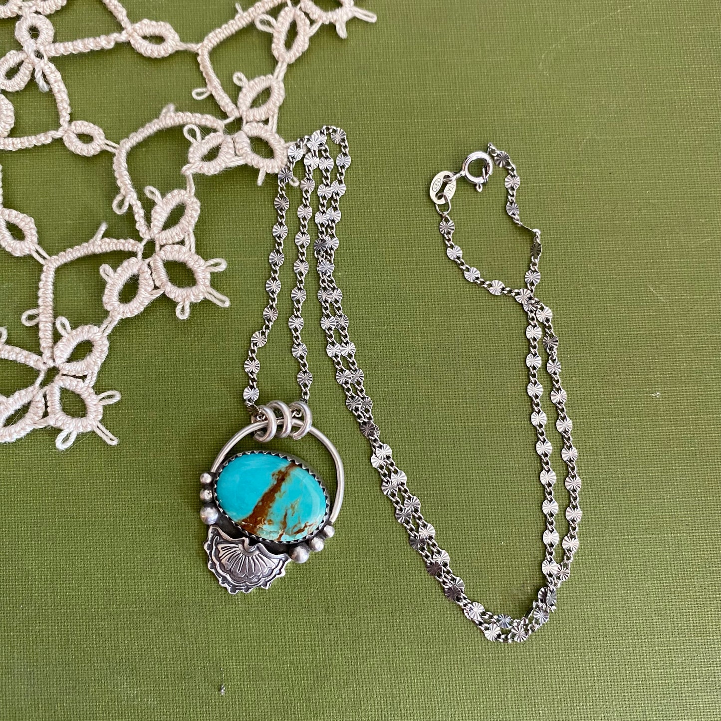 Pilot Mountain Turquoise Pendant