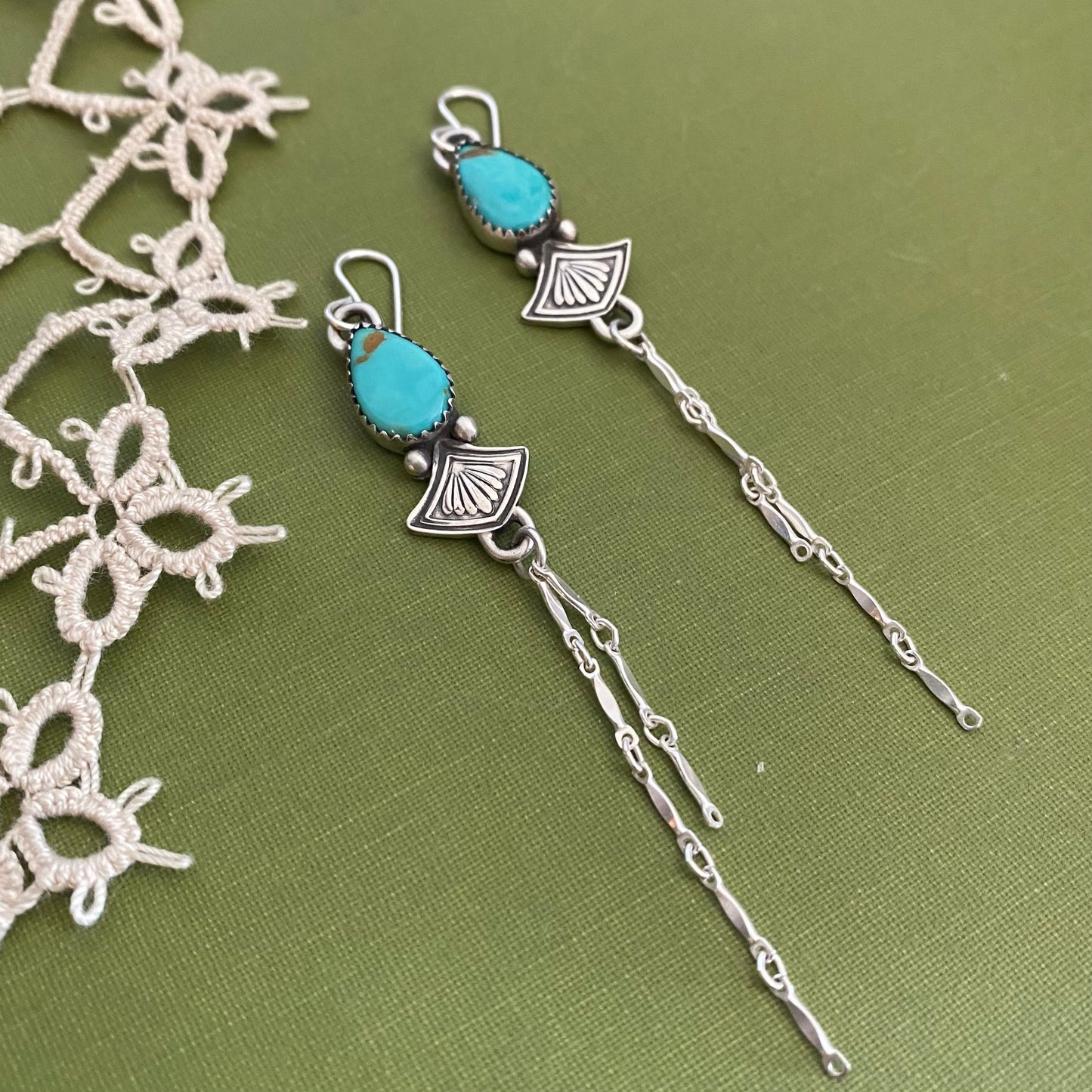 Pilot Mountain Turquoise Earrings