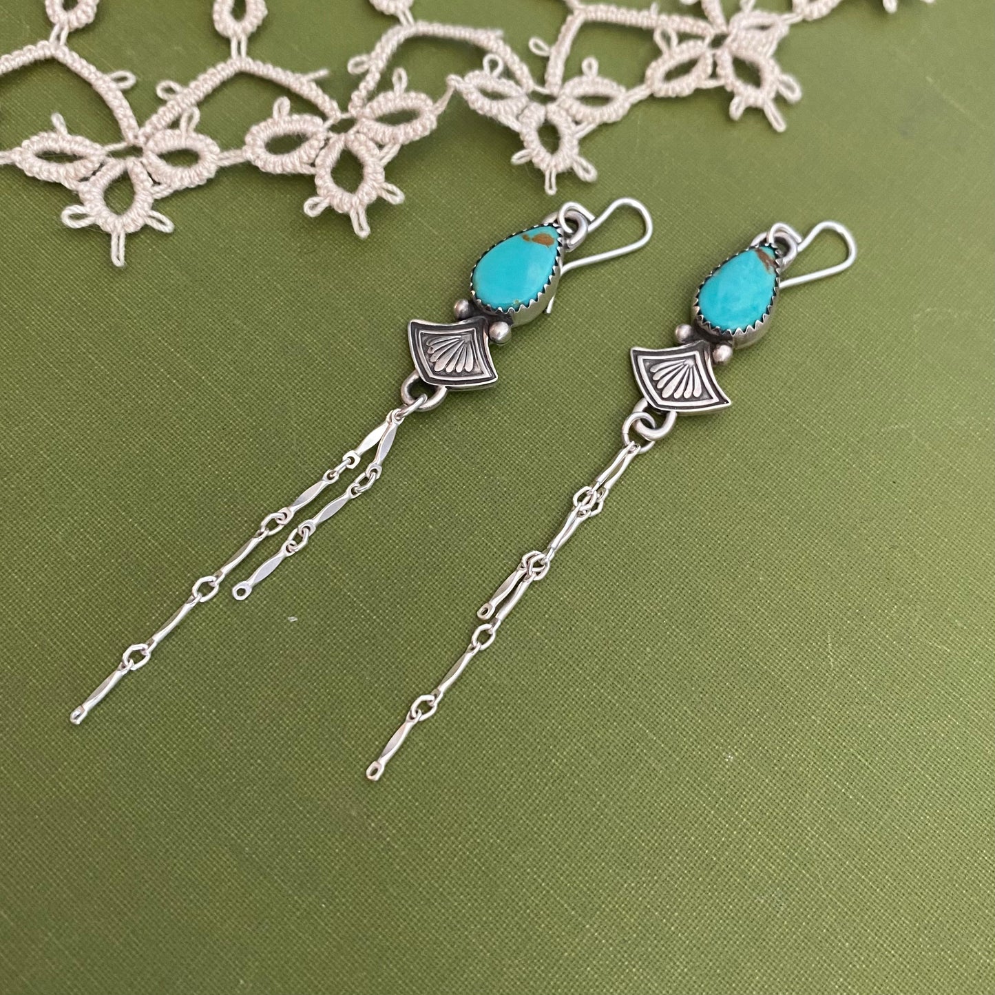 Pilot Mountain Turquoise Earrings