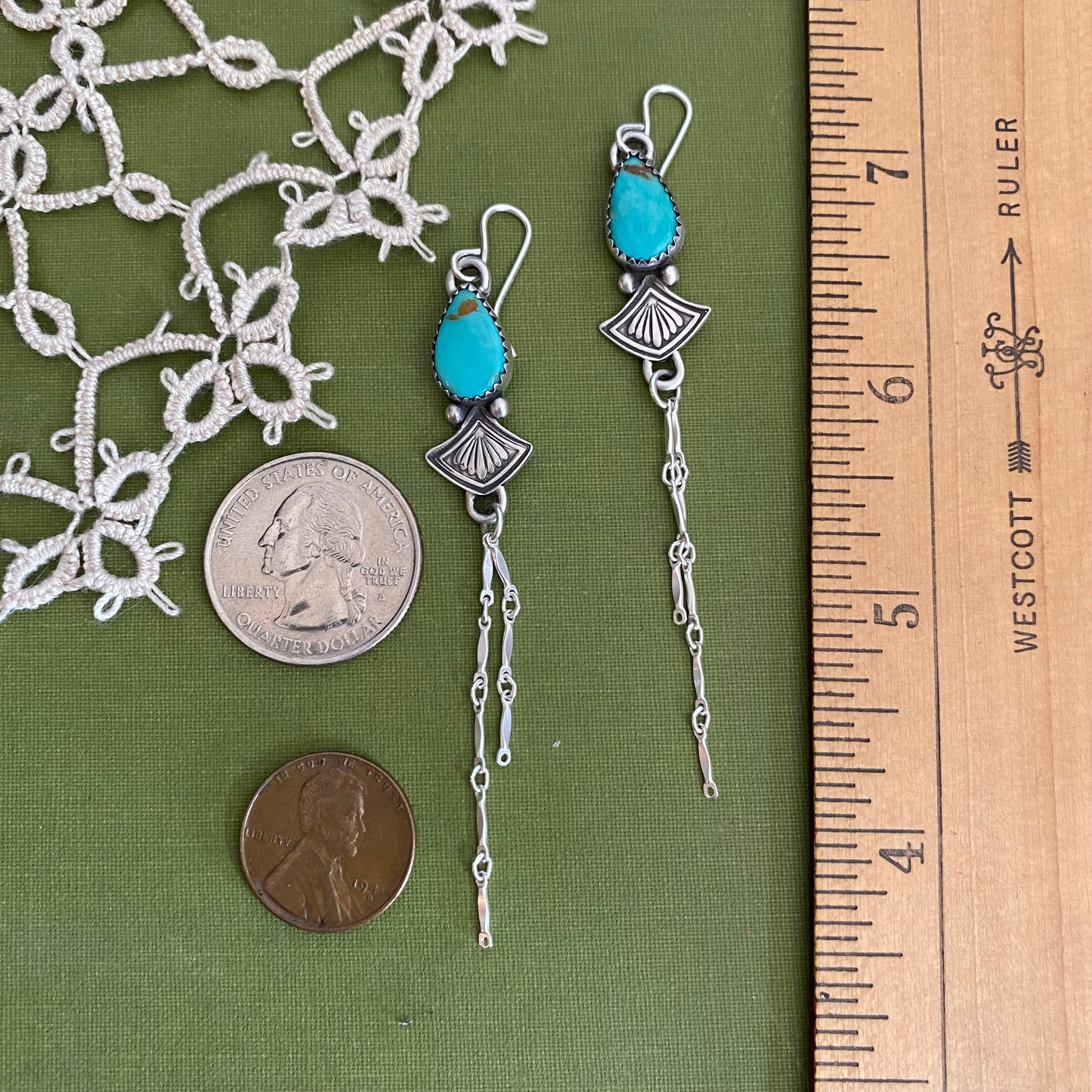 Pilot Mountain Turquoise Earrings
