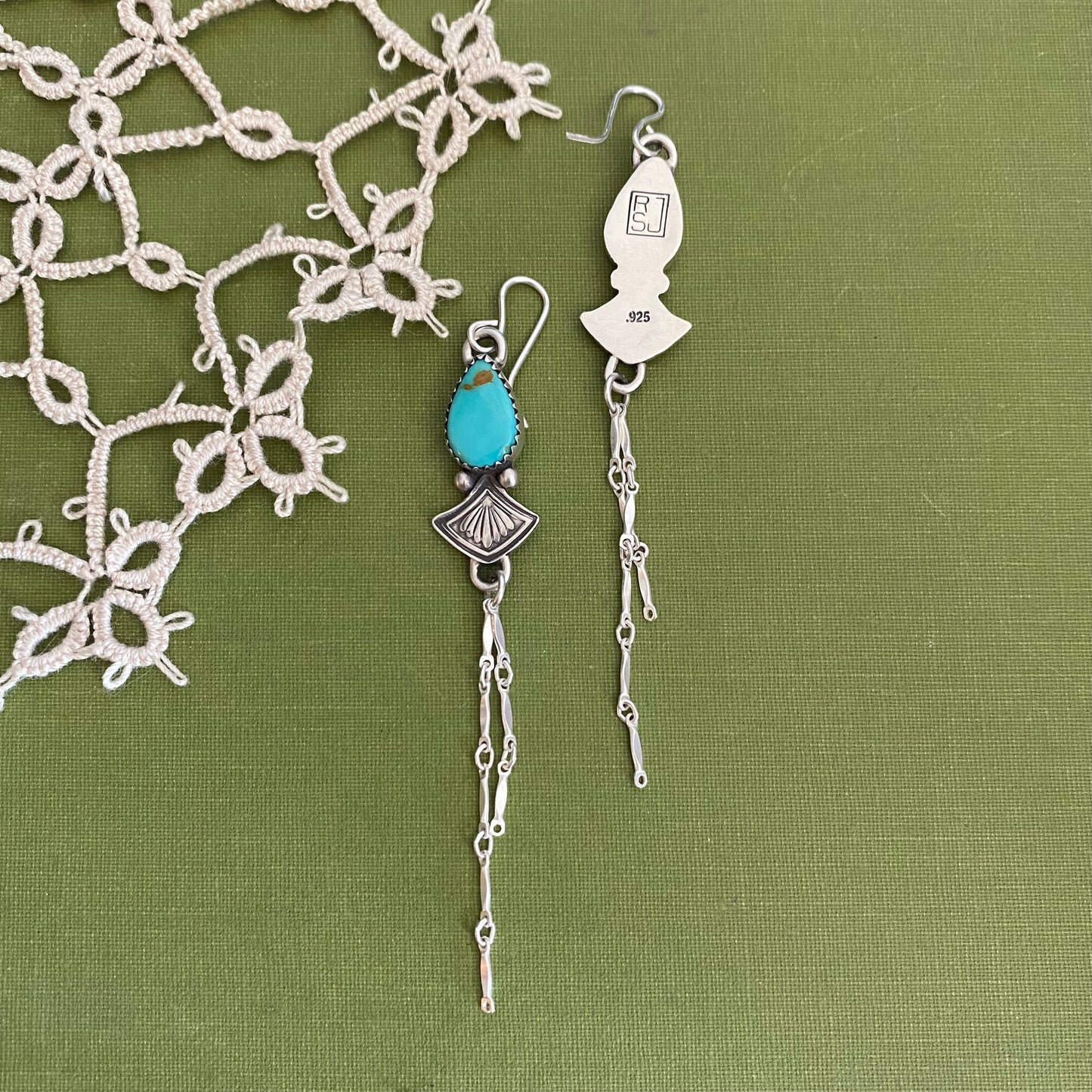 Pilot Mountain Turquoise Earrings