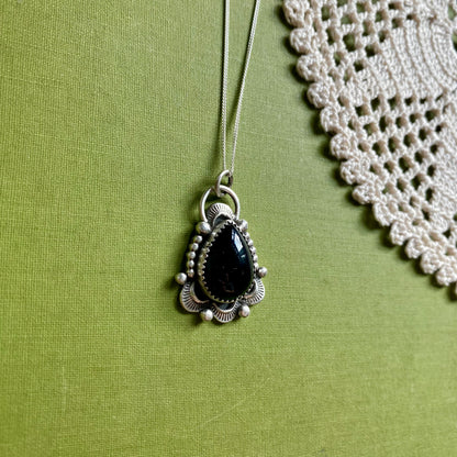 Black Onyx Medium Teardrop Pendant