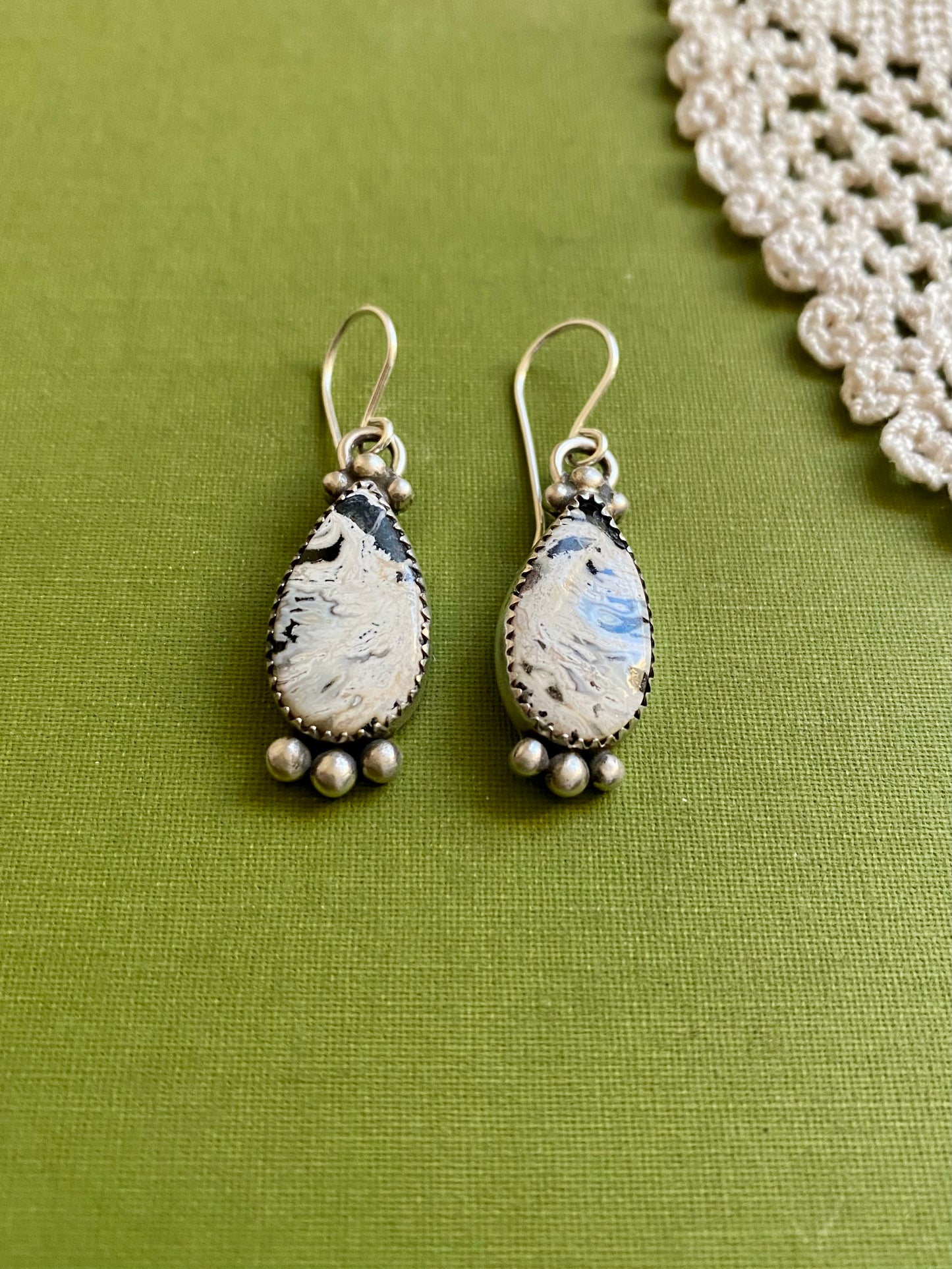 White Buffalo Earrings