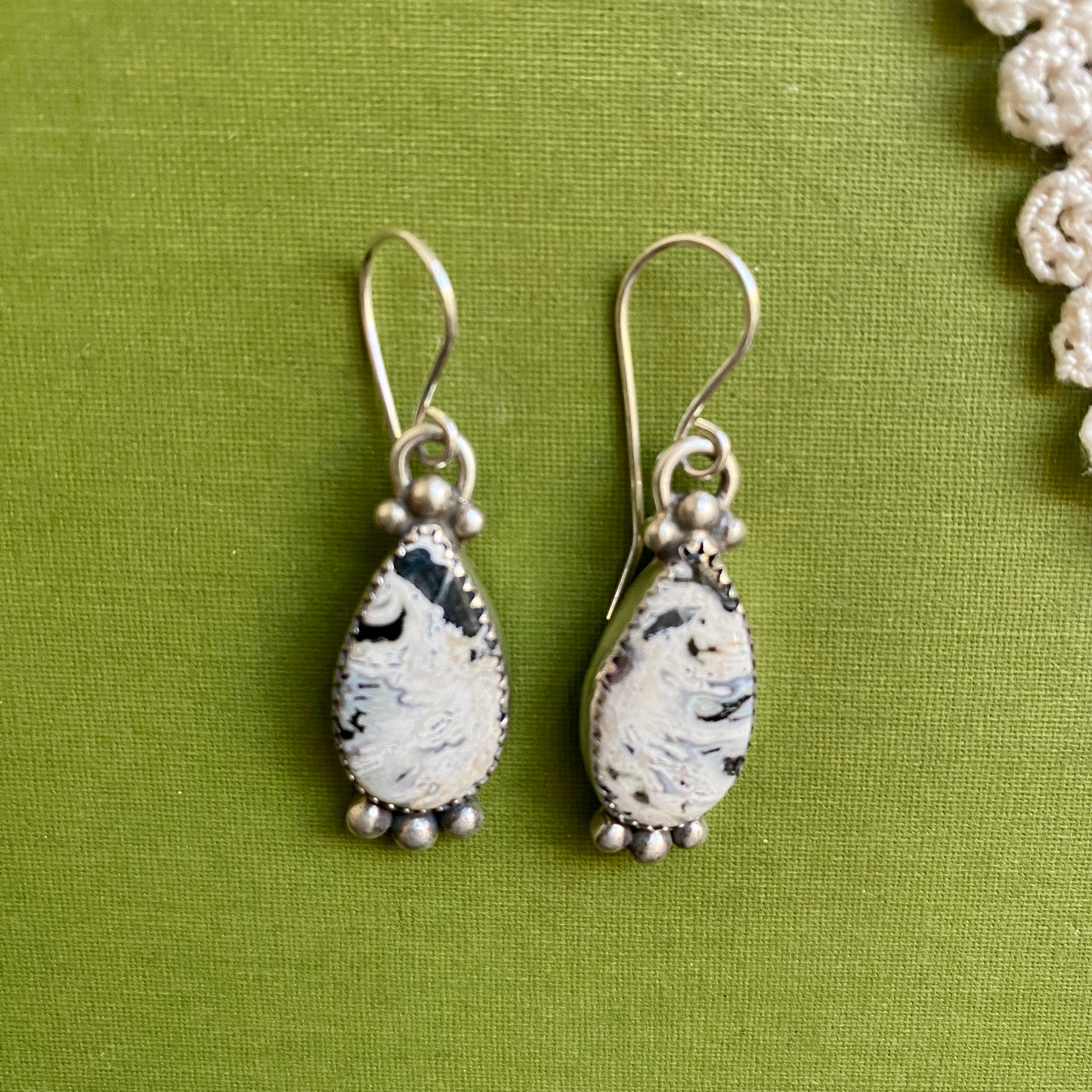 White Buffalo Earrings