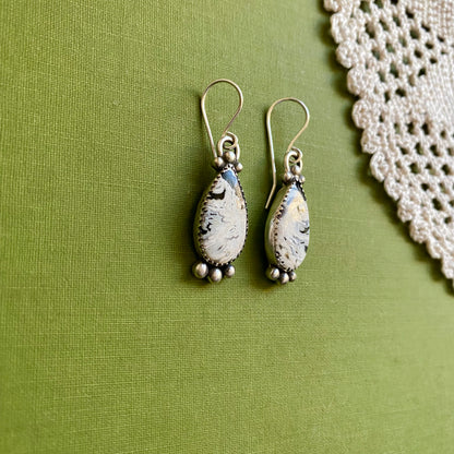 White Buffalo Earrings