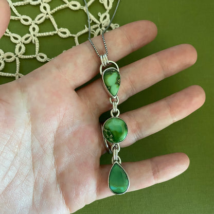 Sonoran Mountain Turquoise 3 Drop Pendant