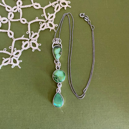 Sonoran Mountain Turquoise 3 Drop Pendant