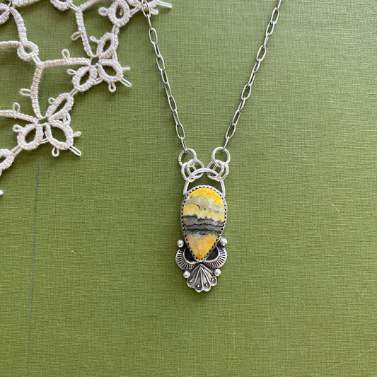 Bumblebee Jasper Necklace