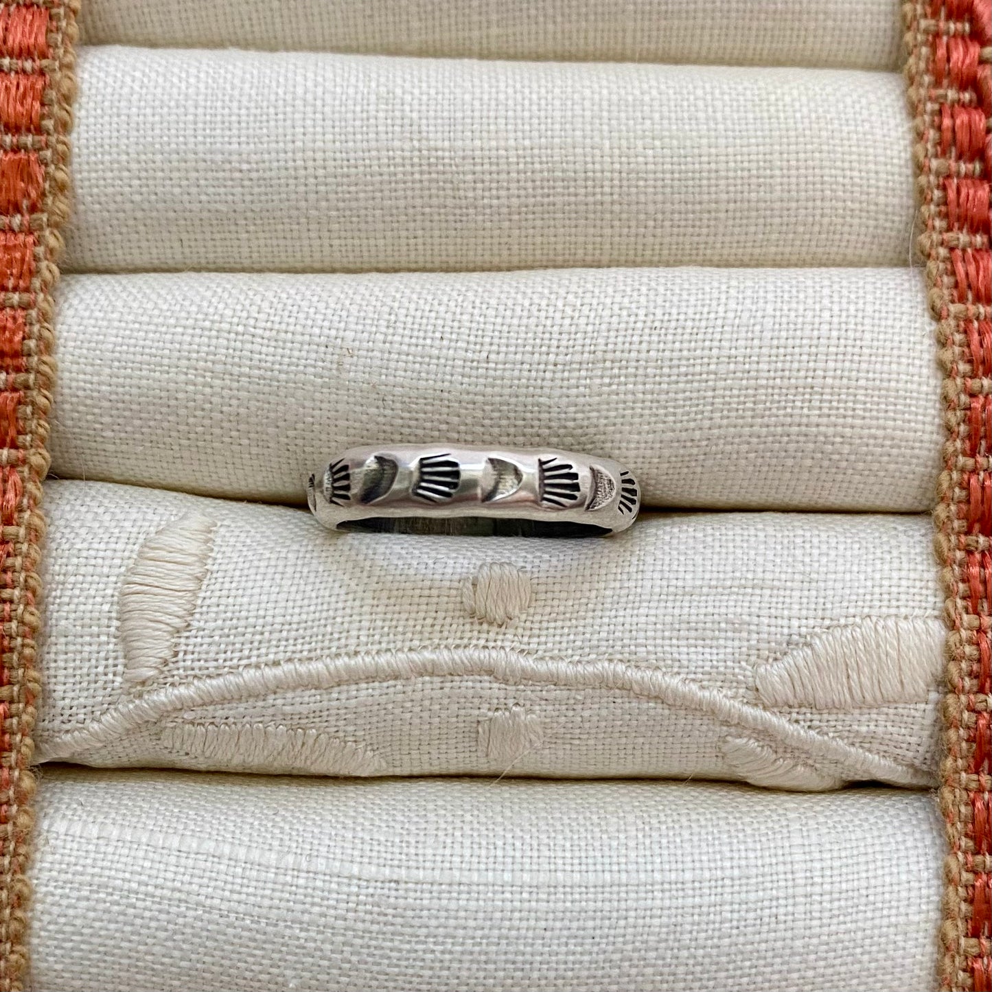Tovah Sterling Silver Stamped Ring Size 6