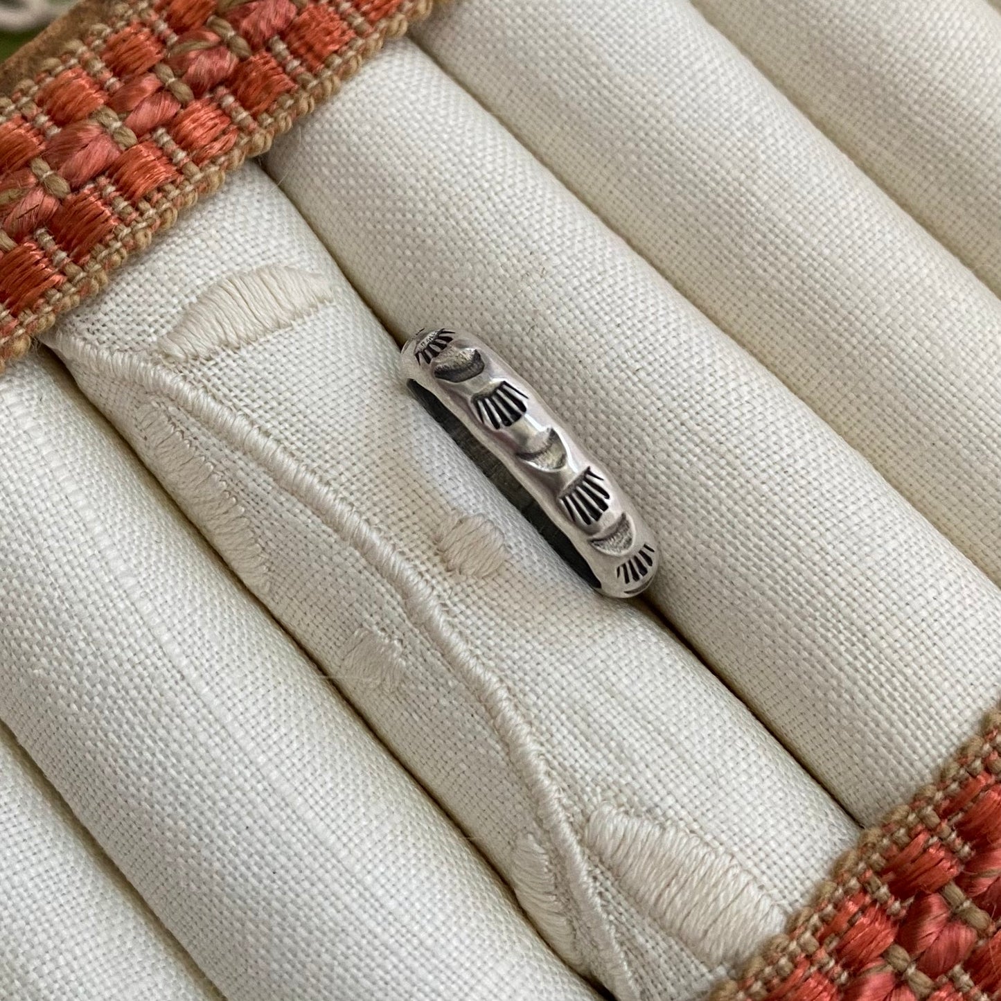 Tovah Sterling Silver Stamped Ring Size 6