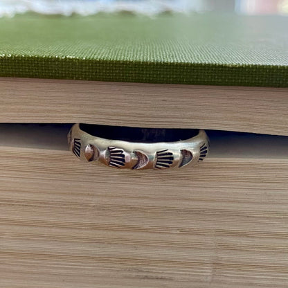 Tovah Sterling Silver Stamped Ring Size 6