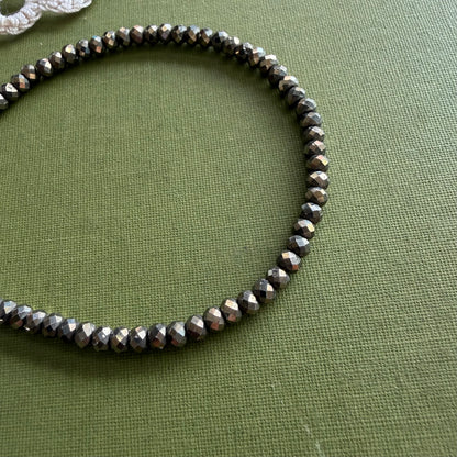 Pyrite Beaded Bracelet