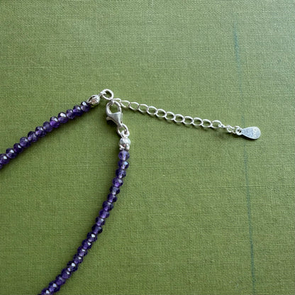 Amethyst & Pyrite Beaded Necklace