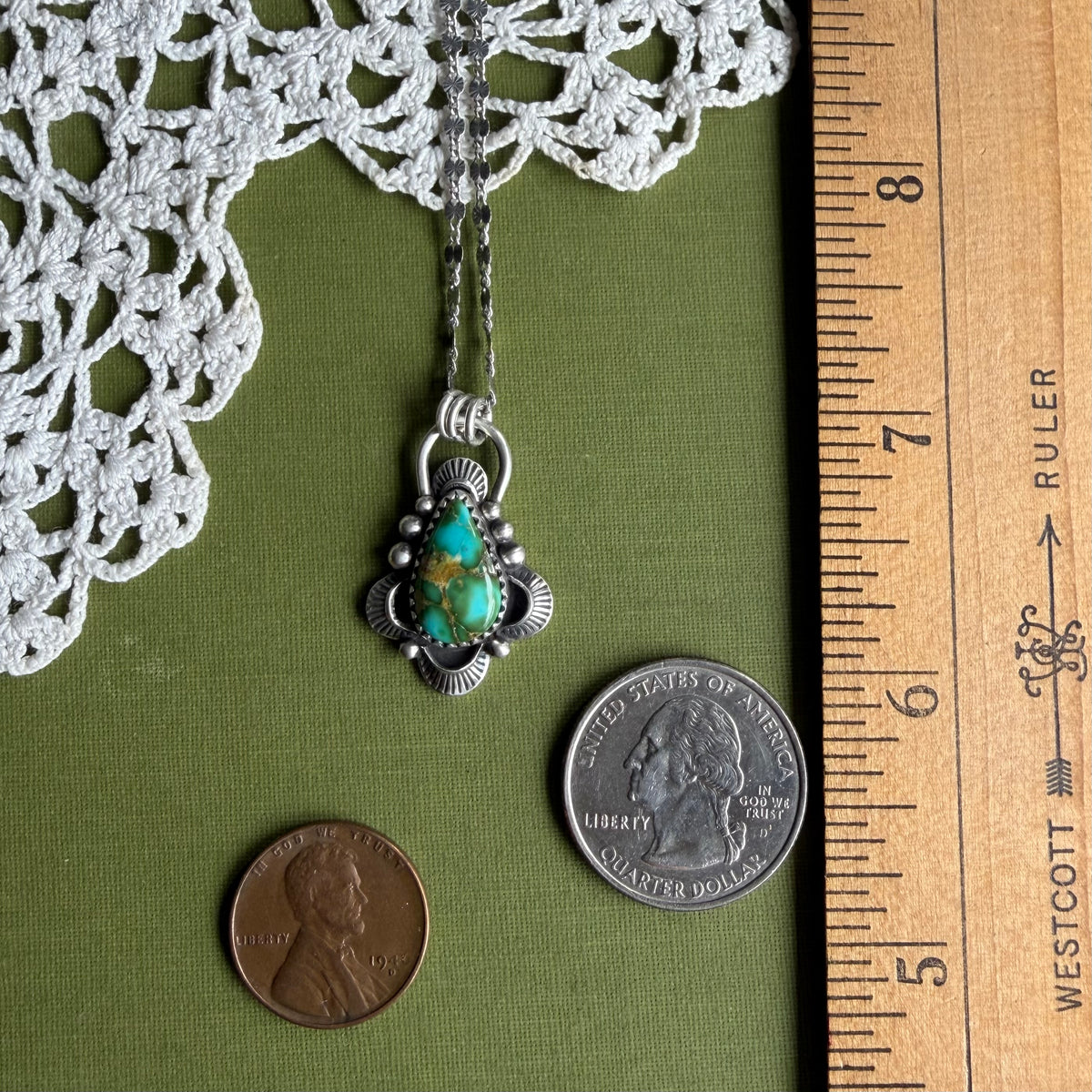 Sonoran Mountain Turquoise Pendant