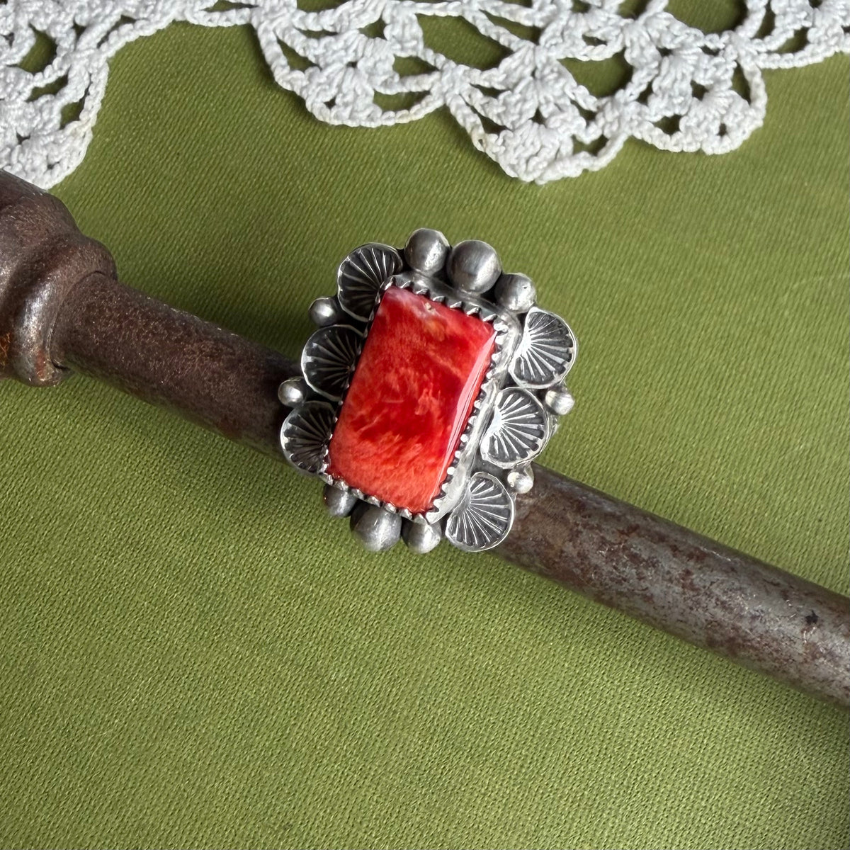 Spiny Oyster Ring Size 7.25