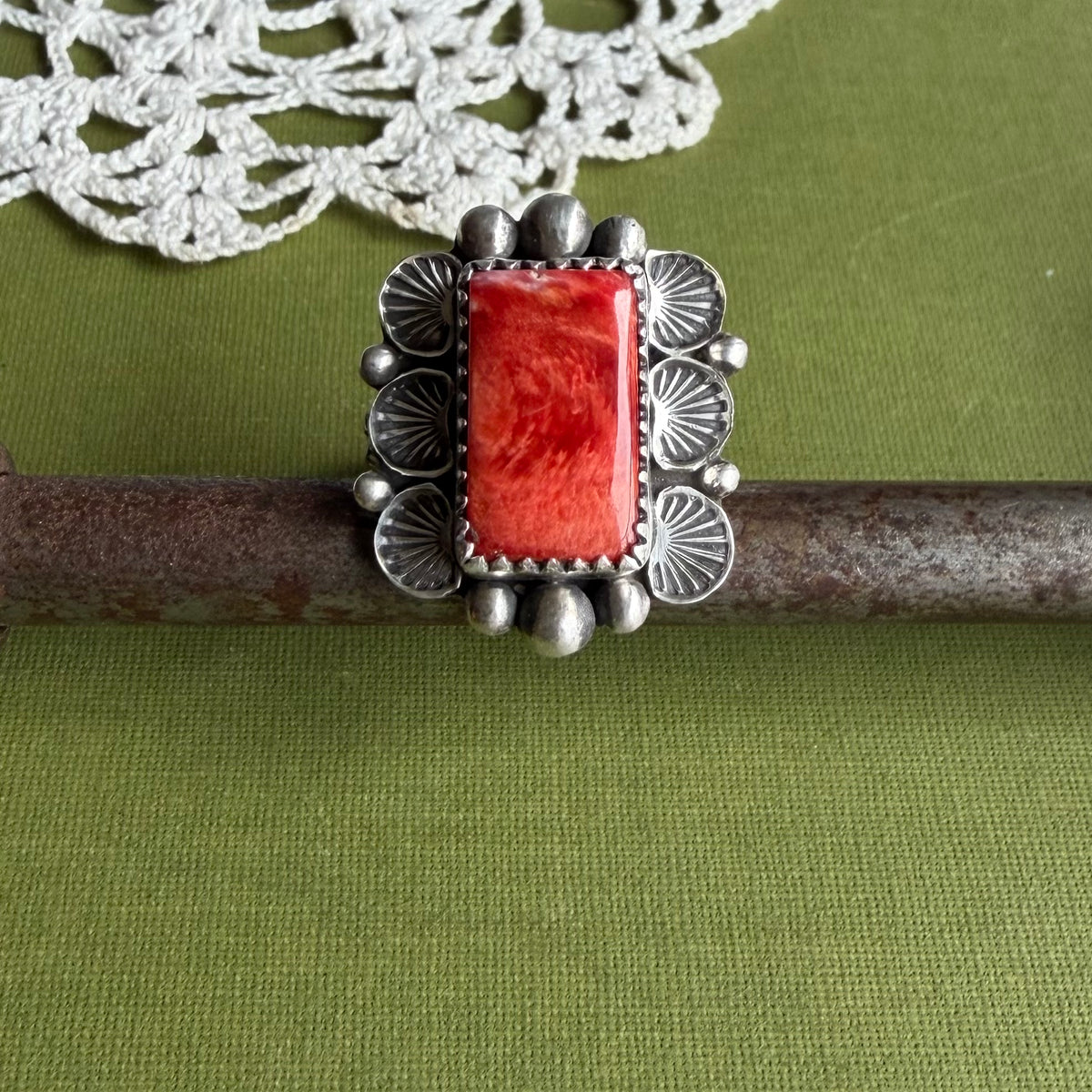 Spiny Oyster Ring Size 7.25