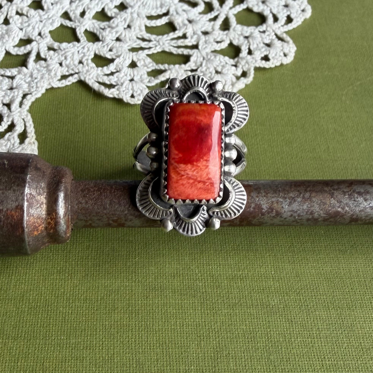 Spiny Oyster Ring Size 8.75