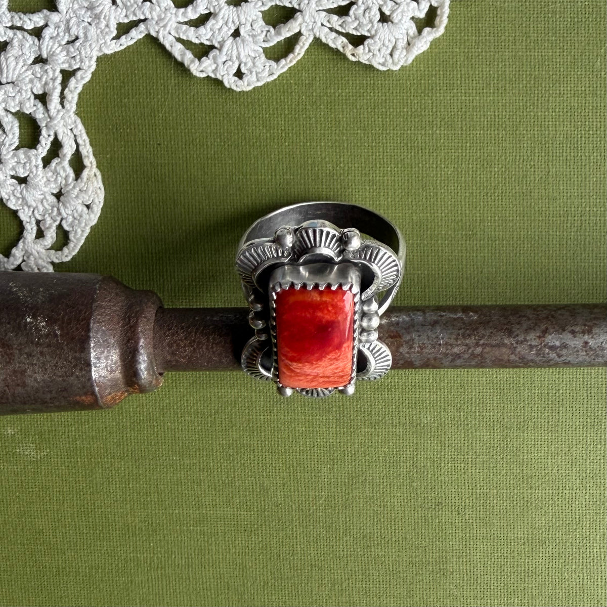 Spiny Oyster Ring Size 8.75