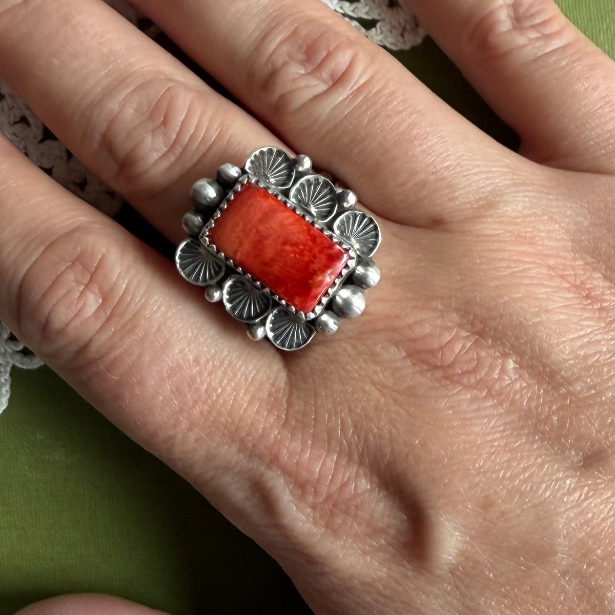 Spiny Oyster Ring Size 7.25