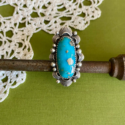 Persian Turquoise Ring Size 7.5