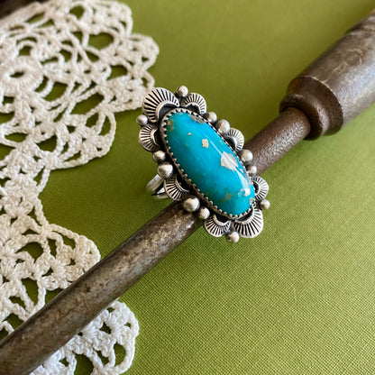 Persian Turquoise Ring Size 7.5
