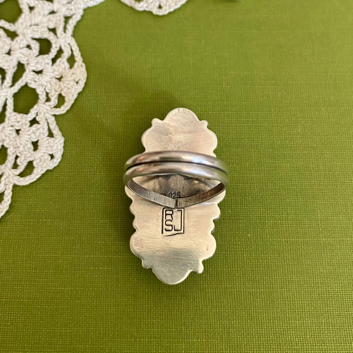 Persian Turquoise Ring Size 7.5