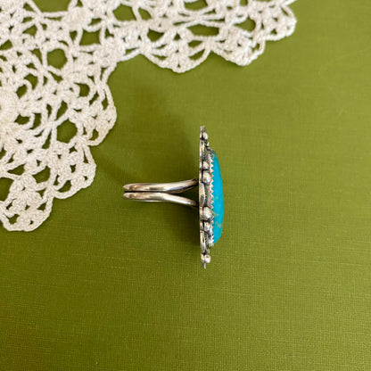 Persian Turquoise Ring Size 7.5