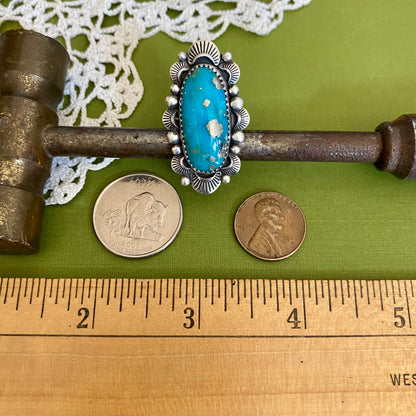 Persian Turquoise Ring Size 7.5