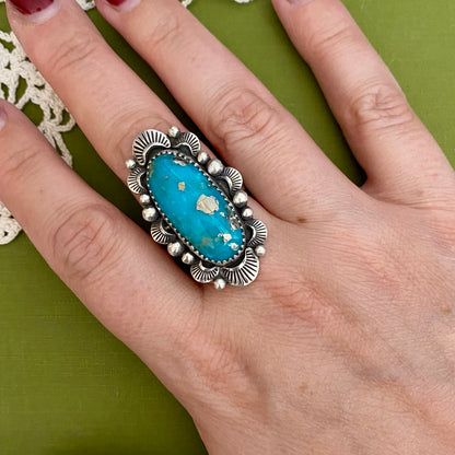 Persian Turquoise Ring Size 7.5