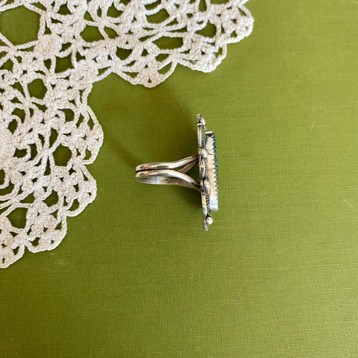 Malachite Ring Size 7.5