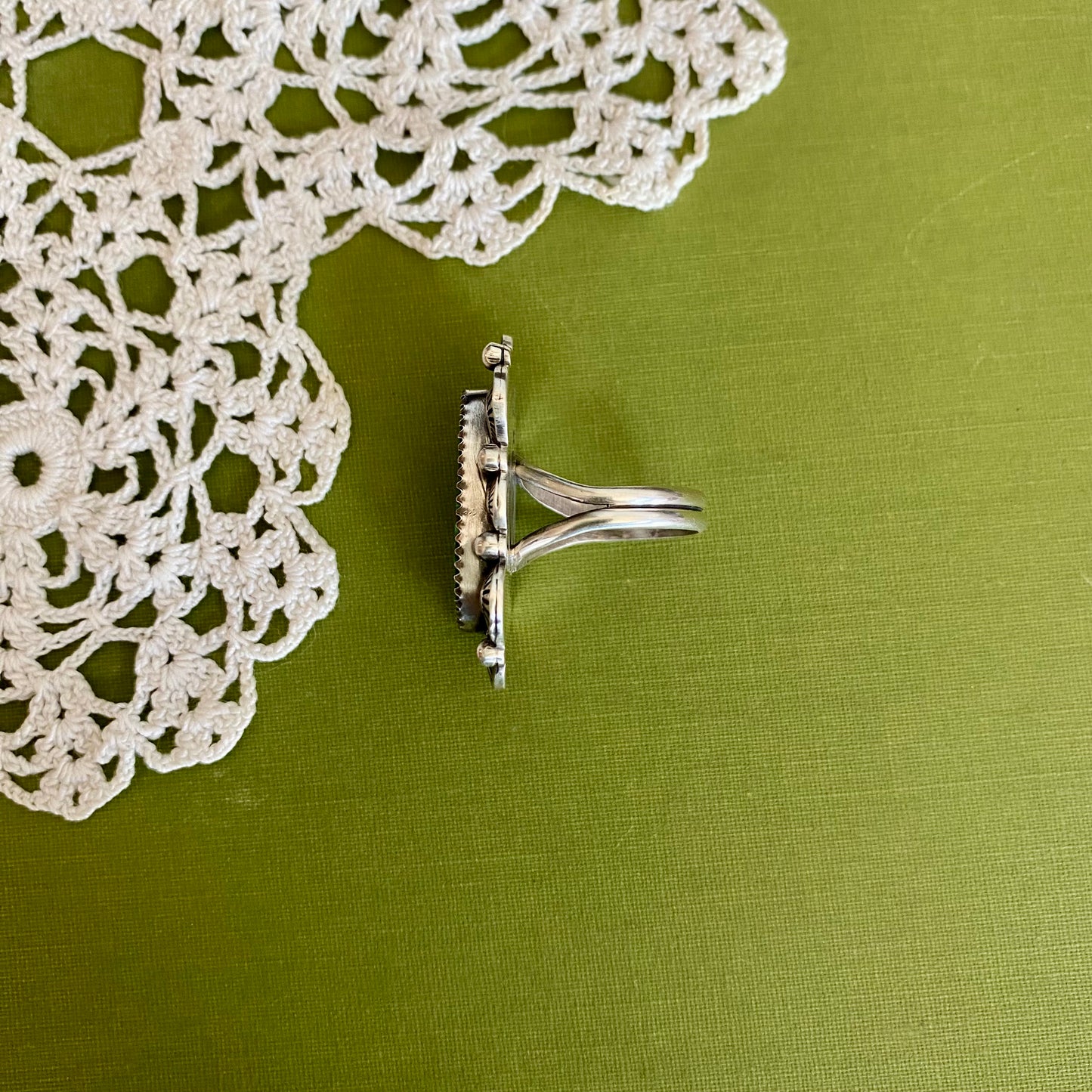 Malachite Ring Size 7.5