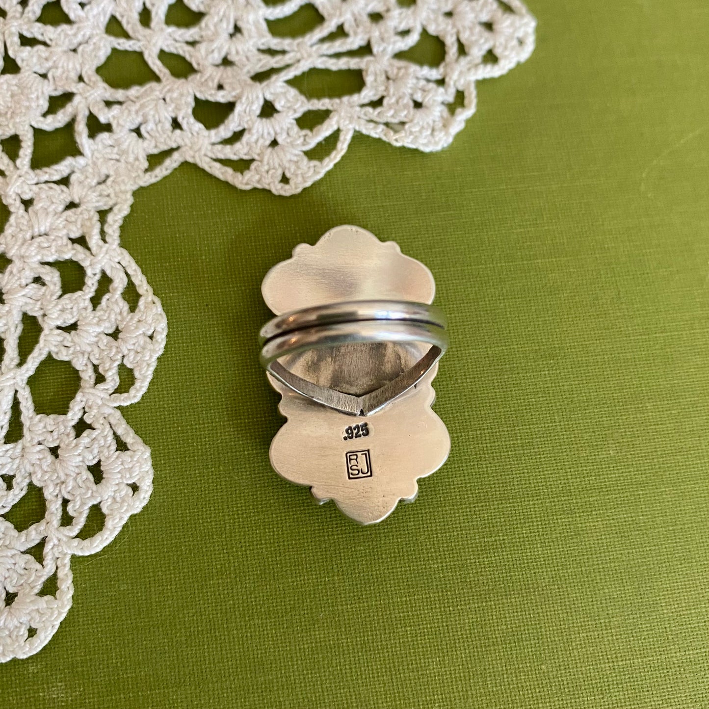 Malachite Ring Size 7.5