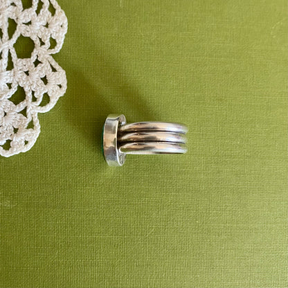 Wide Band Turquoise Ring Size 5