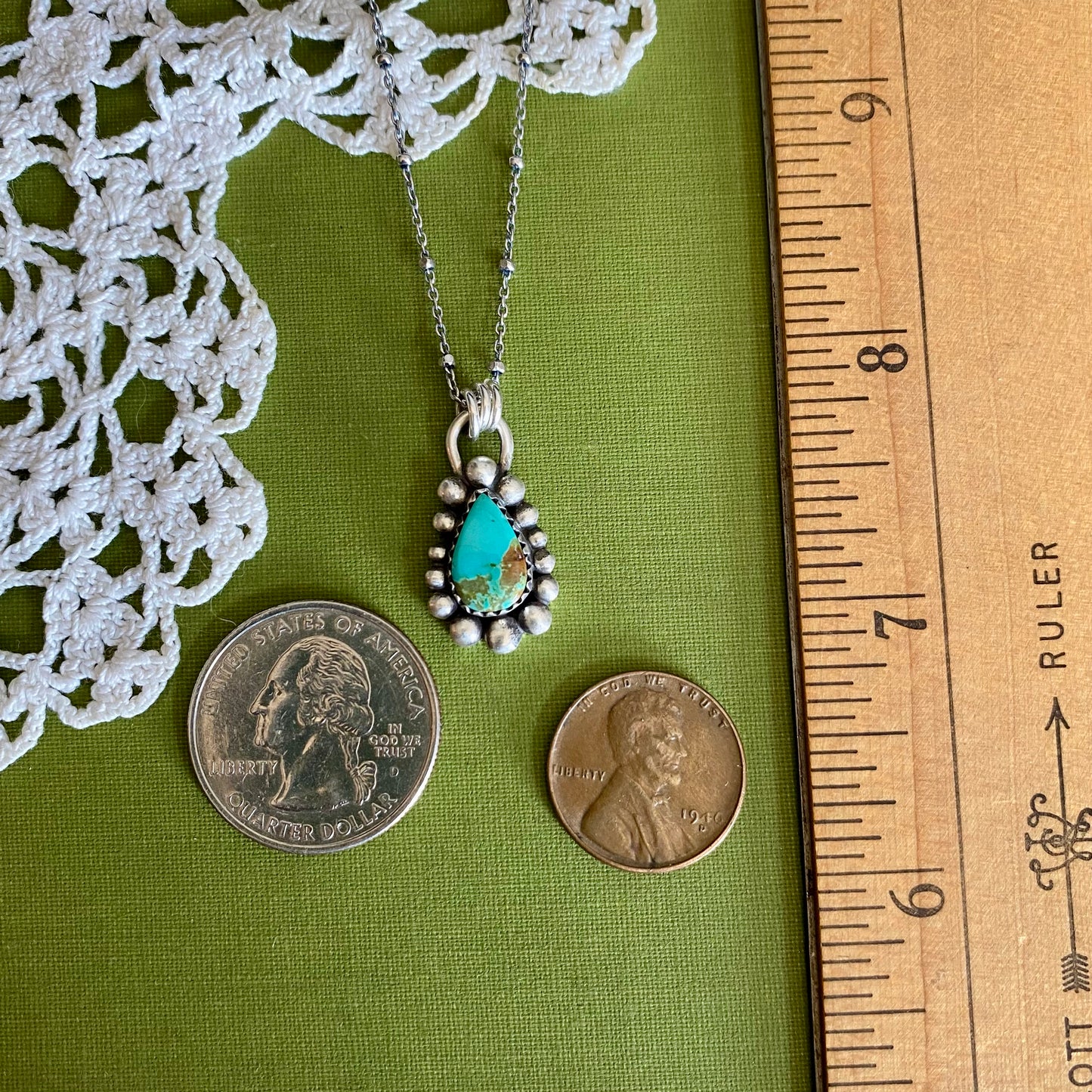 Pilot Mountain Turquoise Pendant