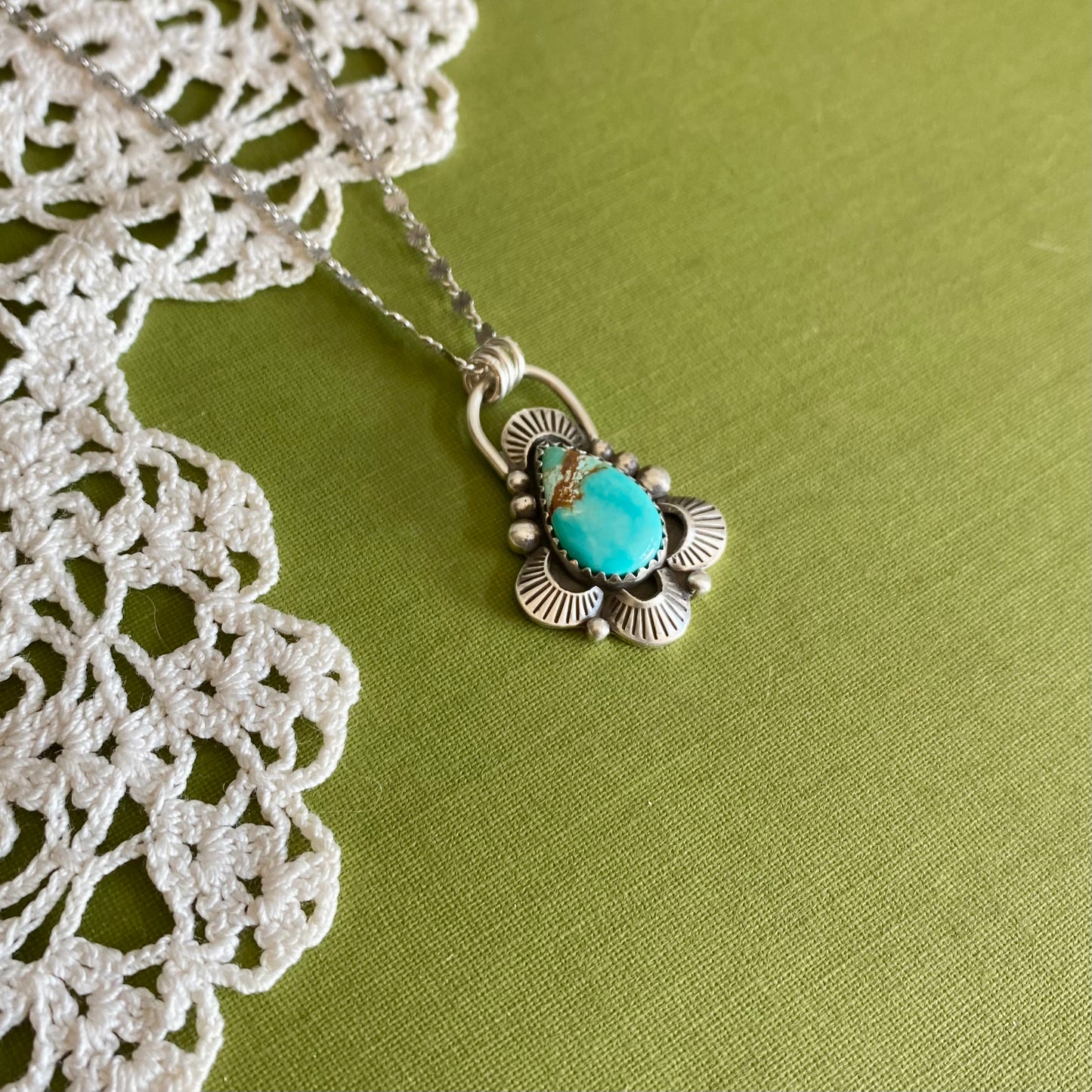 Pilot Mountain Turquoise Pendant