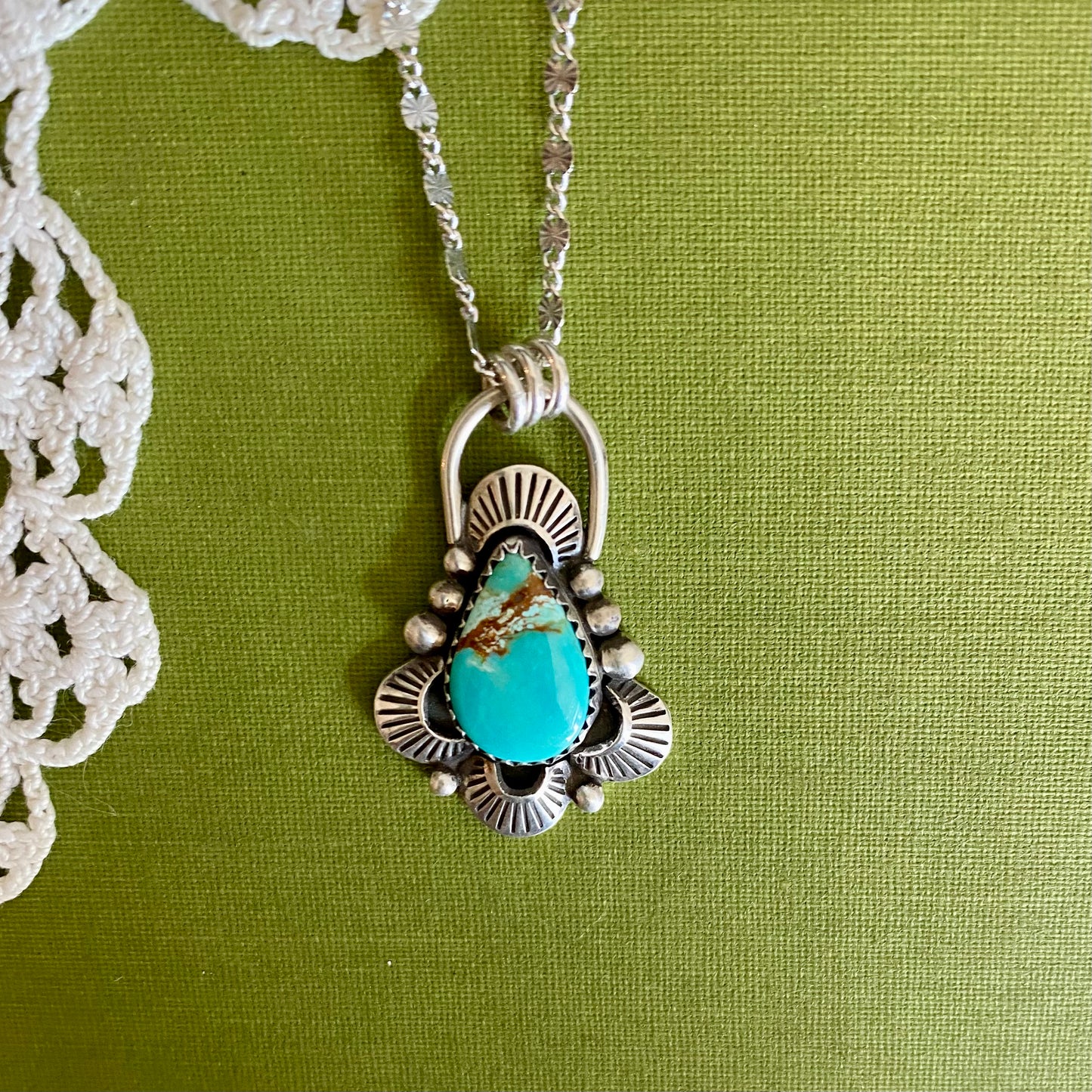 Pilot Mountain Turquoise Pendant