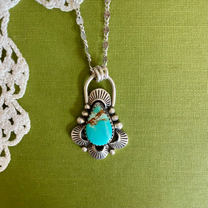 Pilot Mountain Turquoise Pendant