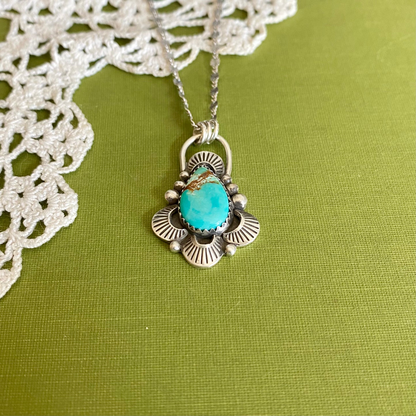 Pilot Mountain Turquoise Pendant