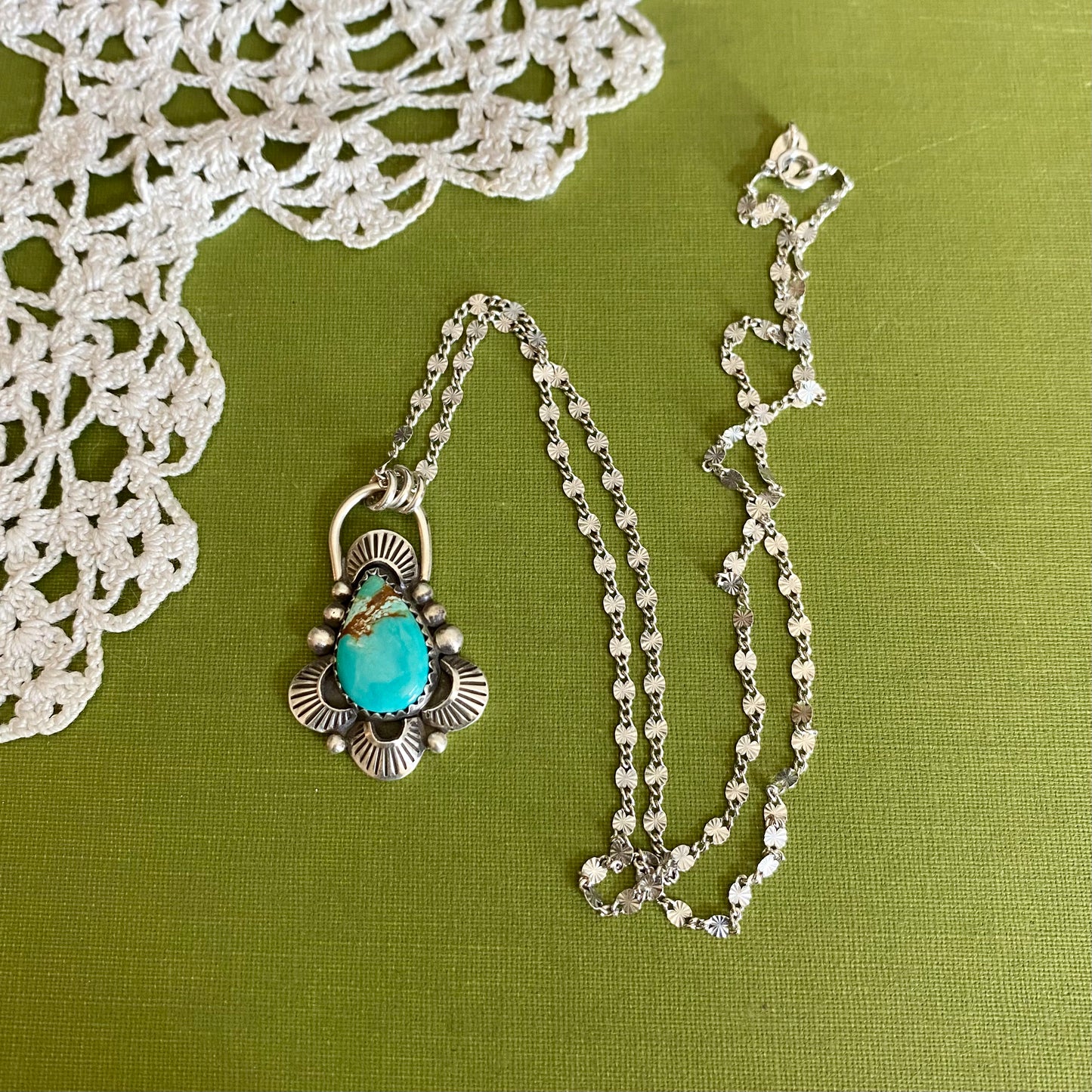 Pilot Mountain Turquoise Pendant