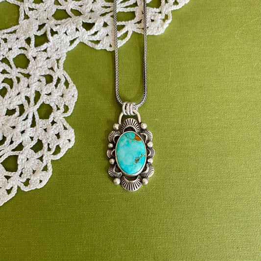Pilot Mountain Turquoise Pendant