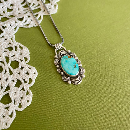 Pilot Mountain Turquoise Pendant