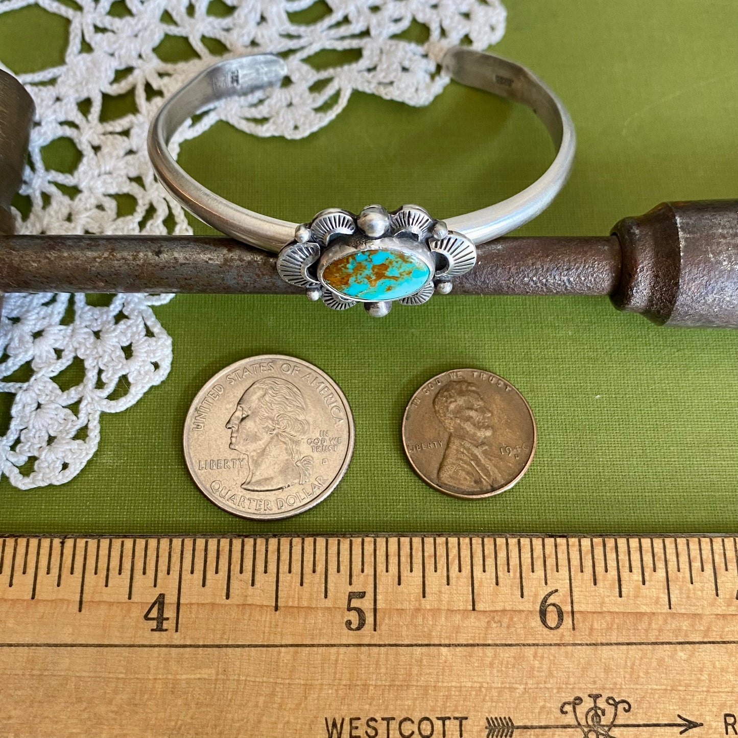 Pilot Mountain Turquoise Cuff Bracelet