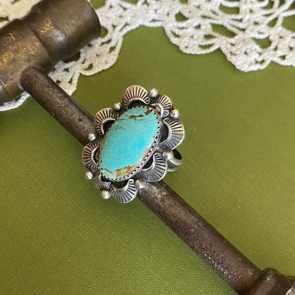 #8 Turquoise Ring Size 9