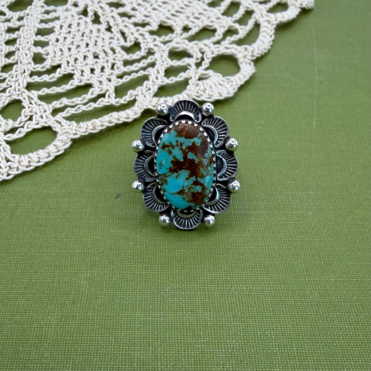 Pilot Mountain Turquoise Ring Size 6