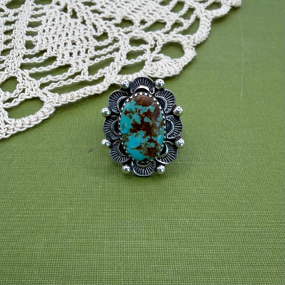 Pilot Mountain Turquoise Ring Size 6