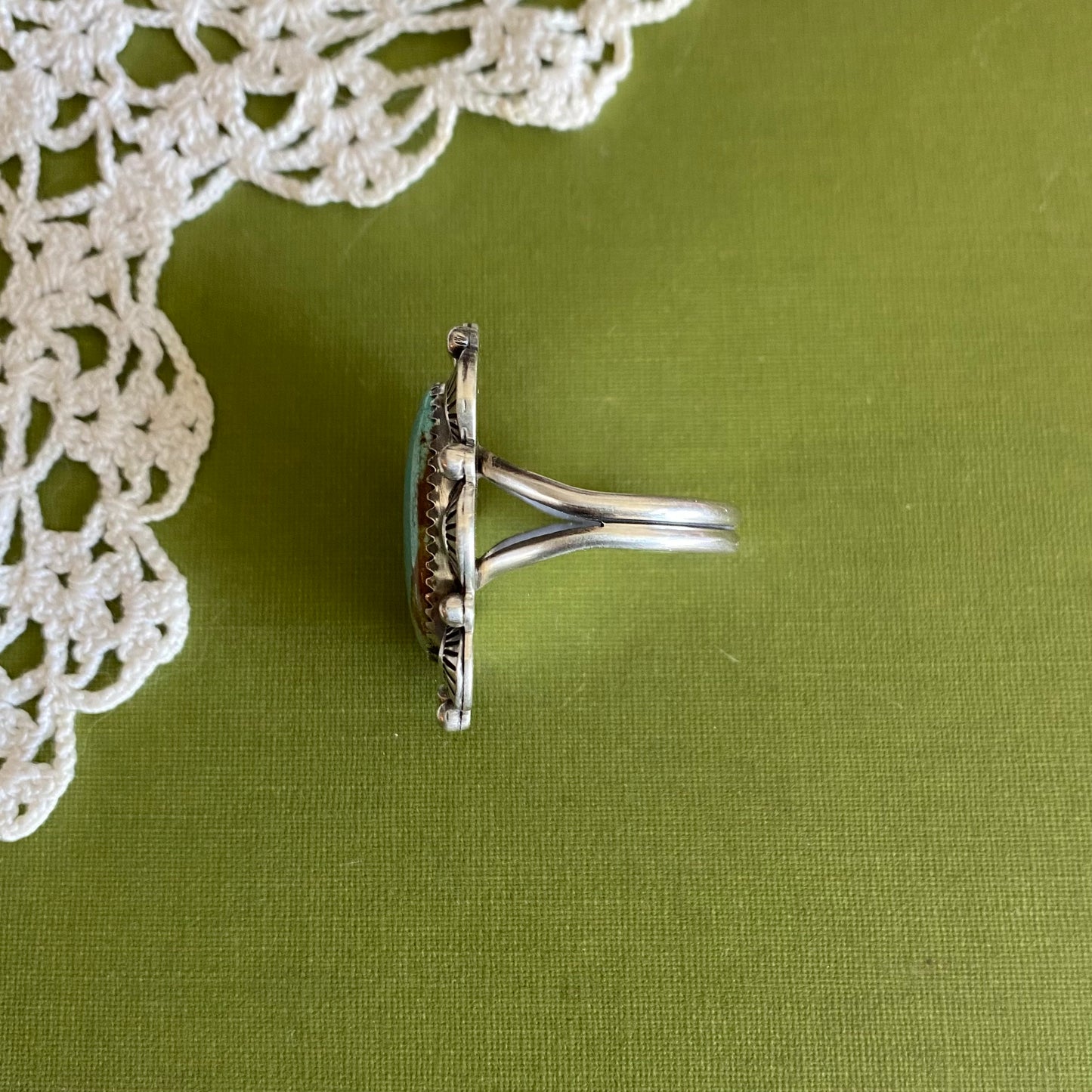 #8 Turquoise Ring Size 9