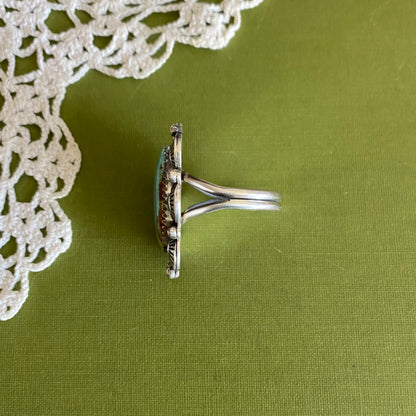 #8 Turquoise Ring Size 9