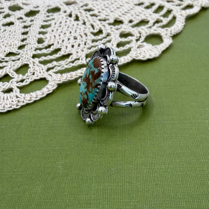 Pilot Mountain Turquoise Ring Size 6