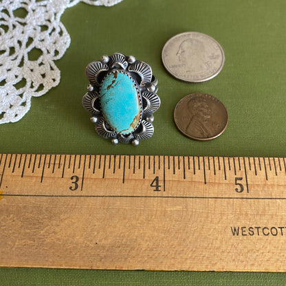 #8 Turquoise Ring Size 9